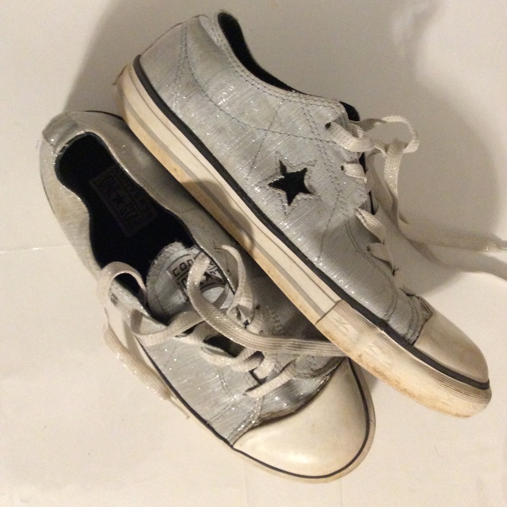 Converse One Star GUC shiny silver/grey